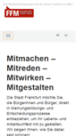 Mobile Screenshot of ffm.de